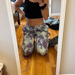 kids blue and purple the dye joggers